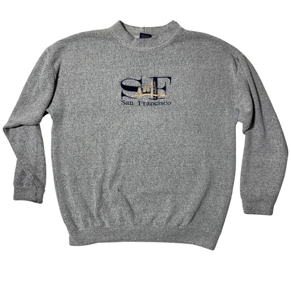 90’s San Francisco Vintage Sweater Gray Unisex Small